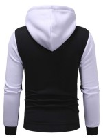 Men Two Tone Zip Up Hoodie With Joggers