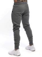 Men Drawstring Waist Zip Detail Sweatpants