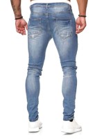 Men Ripped Slant Pocket Jeans