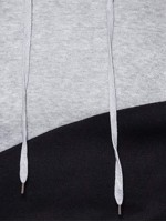 Men Cut And Sew Drawstring Hooded Sweatshirt