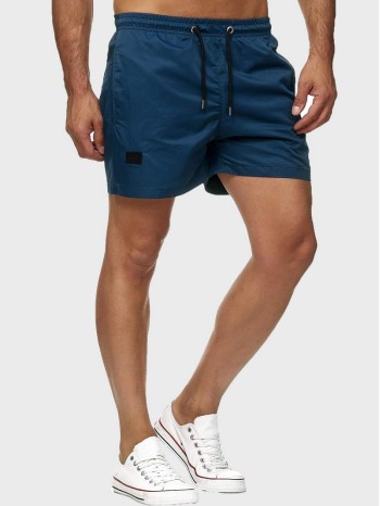 Men Drawstring Waist Track Shorts