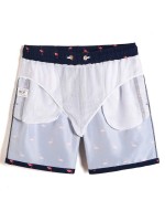 Men Allover Flamingo Print Swim Trunks