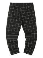 Men Grid Print Tapered Pants