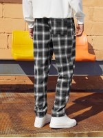 Men Tartan Print Pants