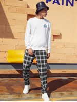 Men Tartan Print Pants