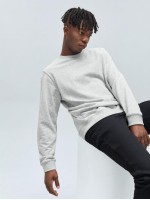 Men Solid Round Neck Sweatshirt