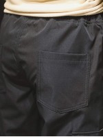 Men Flap Pocket Drawstring Waist Cargo Pants