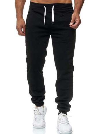 Men Solid Drawstring Waist Sweatpants