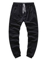 Men Solid Drawstring Waist Sweatpants