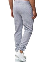 Men Solid Drawstring Waist Sweatpants