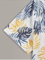 Men Tropical Print Shirt & Shorts