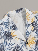 Men Tropical Print Shirt & Shorts