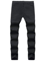 Men Solid Ripped Skinny Jeans