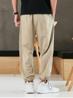 Men Toggle Drawstring Joggers