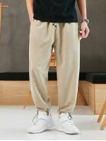 Men Toggle Drawstring Joggers