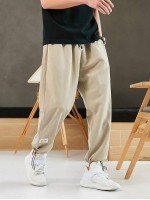 Men Toggle Drawstring Joggers