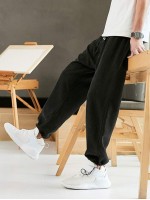 Men Toggle Drawstring Joggers