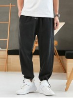 Men Toggle Drawstring Joggers