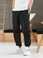 Men Toggle Drawstring Joggers