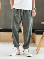 Men Toggle Drawstring Joggers