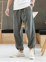 Men Toggle Drawstring Joggers