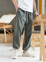 Men Toggle Drawstring Joggers