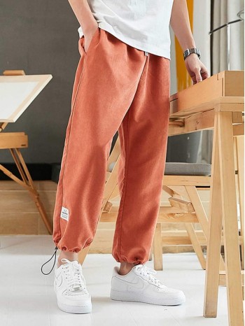 Men Toggle Drawstring Joggers