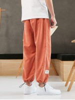 Men Toggle Drawstring Joggers