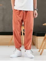 Men Toggle Drawstring Joggers