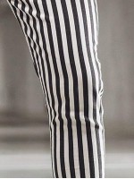 Men Vertical Striped Tapered Pants