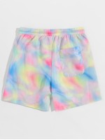 Men Tie Dye Slogan Graphic Wind Shorts