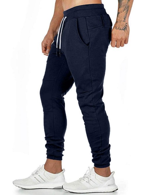 Men Zip Detail Drawstring Waist Sweatpants