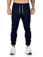 Men Zip Detail Drawstring Waist Sweatpants