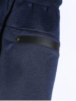 Men Zip Detail Drawstring Waist Sweatpants