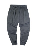 Men Zip Detail Drawstring Waist Sweatpants