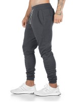 Men Zip Detail Drawstring Waist Sweatpants