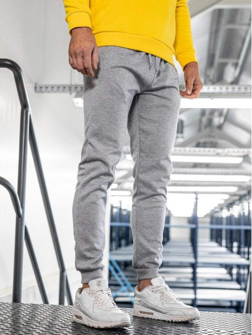 Men Solid Drawstring  Sweatpants