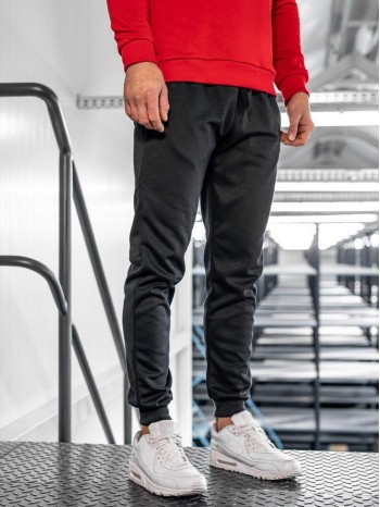 Men Solid Drawstring Sweatpants