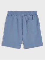 Men Drawstring Waist Slant Pocket Shorts