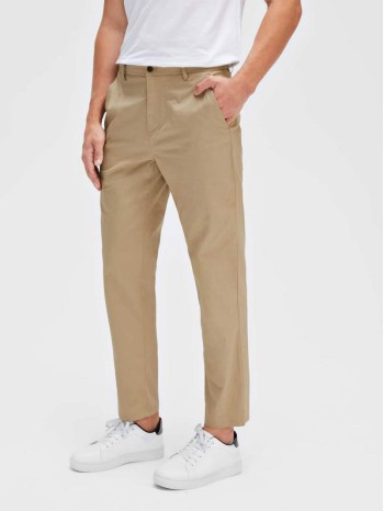 Men Slant Pocket Tailored Pants