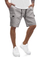 Men Drawstring Waist Cargo Shorts