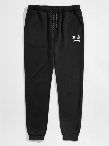 Men Graphic Drawstring Joggers