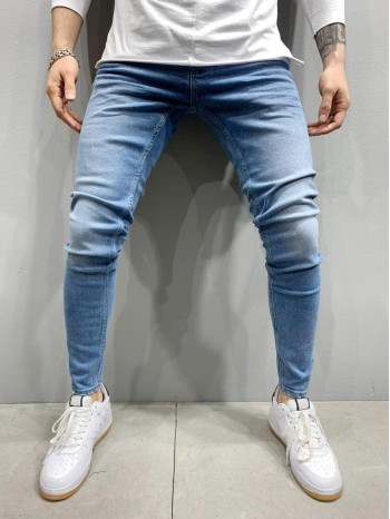 Men Slight Stretch Slant Pocket Skinny Jeans