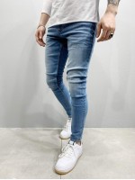 Men Slight Stretch Slant Pocket Skinny Jeans