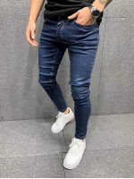 Men Slant Pocket Solid Skinny Jeans