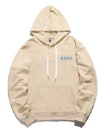 Men Wing & Letter Graphic Drawstring Hoodie