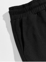 Men Drawstring Waist Pocket Detail Sweatpants