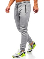 Men Solid Drawstring Waist Sweatpants