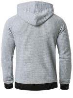 Men Raglan Sleeve Drawstring Hoodie