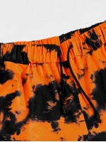 Men Tie Dye Drawstring Waist Joggers